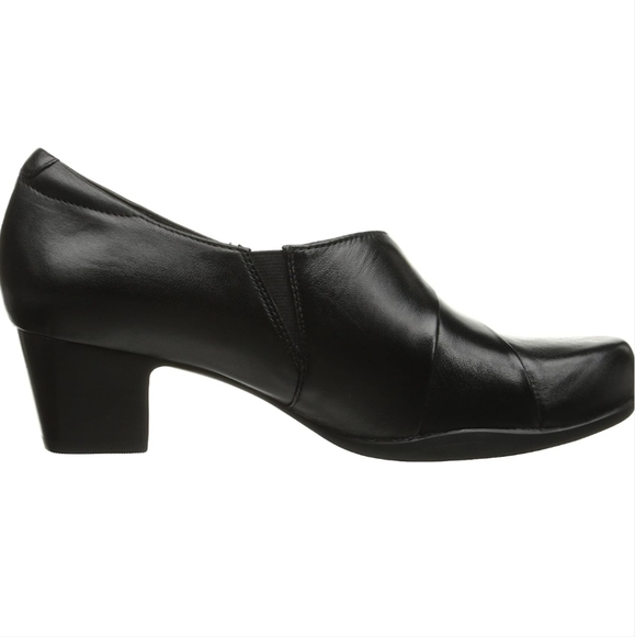 Clarks Rosalyn Adele Black Leather - Picture 7 of 12